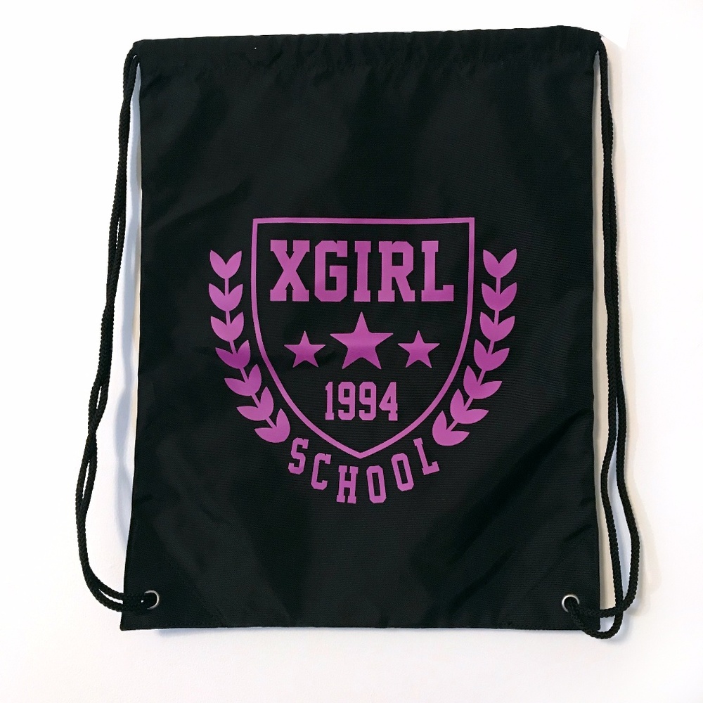 X-girl drawstring bag